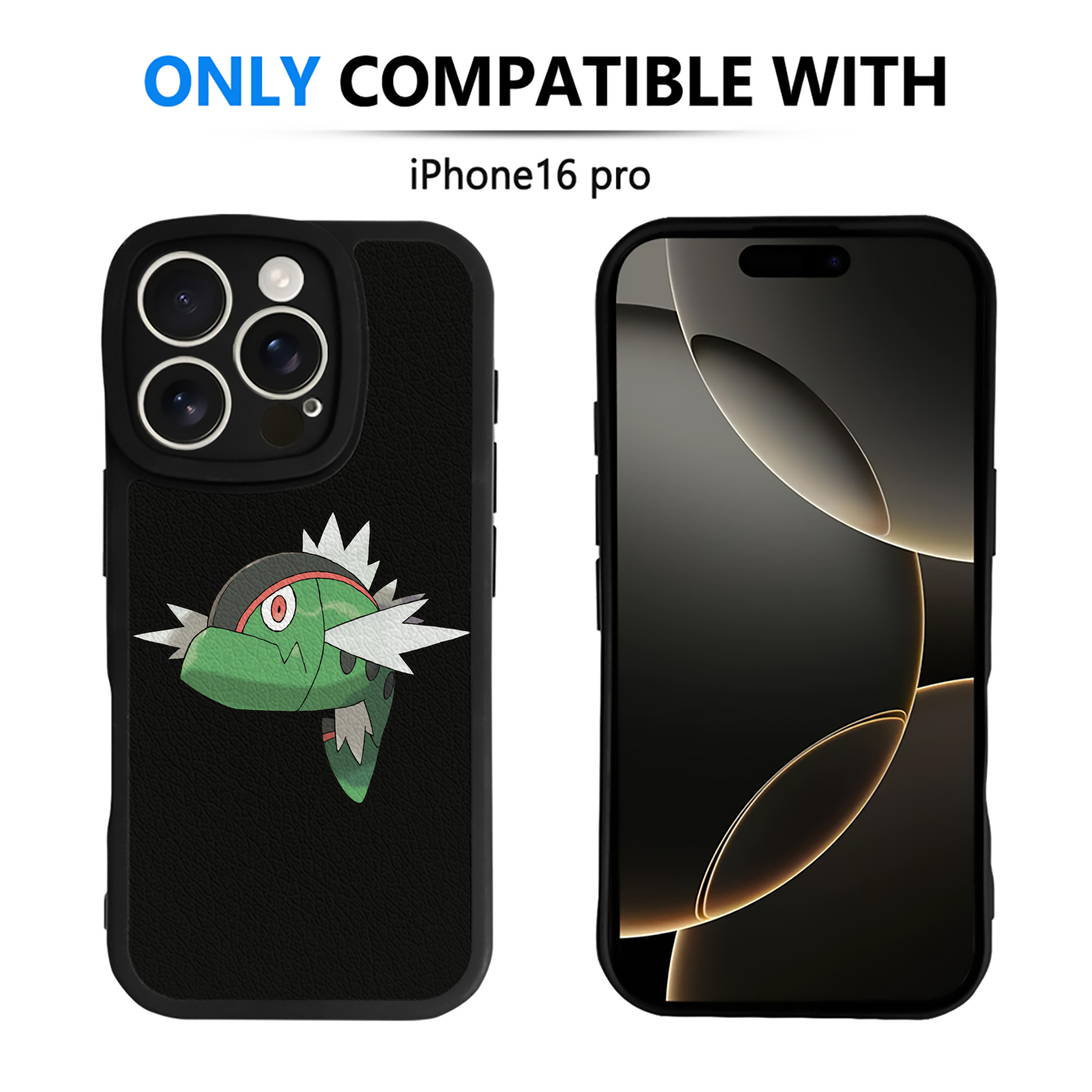 （画像用） ポケットモンスター Pokémon 【iPhone 16シリーズ対応】シリコンスマホケース（レザー調） 材質：シリコン